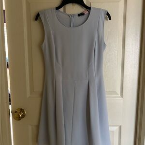 Elegant Blue Sleeveless Dress